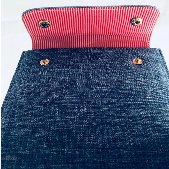 New Herschel Supply Co Sleeve For iPad Mini Air Blue Denim Look Padded - Picture 3 of 6